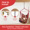 Gardenised Outdoor Hanging Hammocks for Leisure and Relaxation Use